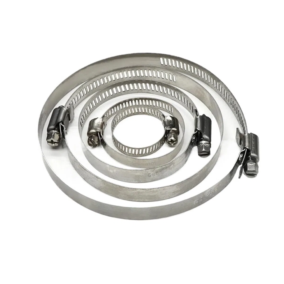 Regulowane obejmy do węża 5/10 sztuk obejmy do węży ze stali nierdzewnej, średnica 8 mm ~ 120 mm, mocne narzędzie do mocowania (40-64 mm x 10 szt.)