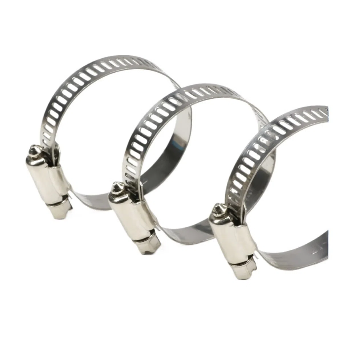 Regulowane obejmy do węża 5/10 sztuk obejmy do węży ze stali nierdzewnej, średnica 8 mm ~ 120 mm, mocne narzędzie do mocowania (40-64 mm x 10 szt.)