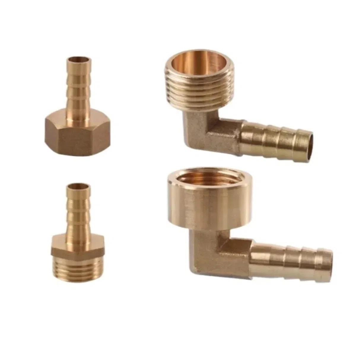 1/8" 1/4" 3/8" 1/2" 3/4" 1" Męski żeński 3-50 mm Końcówka króćca do węża Złączka prosta/kolano 90 stopni Mosiężna złączka rurowa(Elbow Female,3l8 BSP - 6mm)