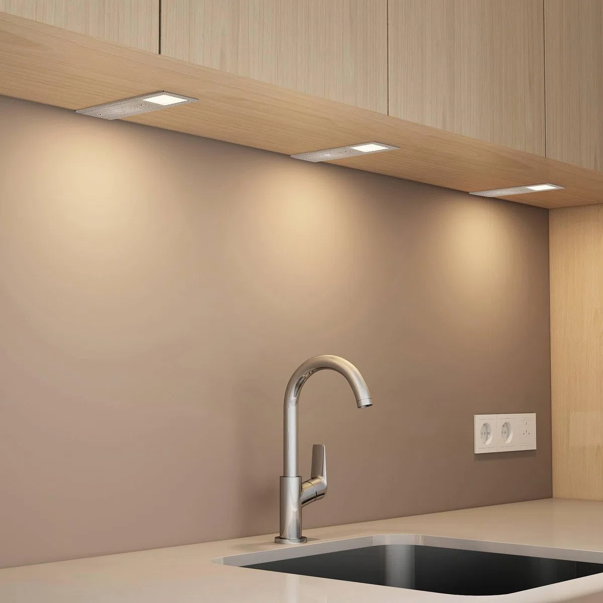 Arcchio 3 szt. LED -punktowa 'Nortra' z możliwością ściemniania, styl nowoczesny, m. in. do salonu, jadalni, kolor aluminiowy, szary, cynkowy, aluminium