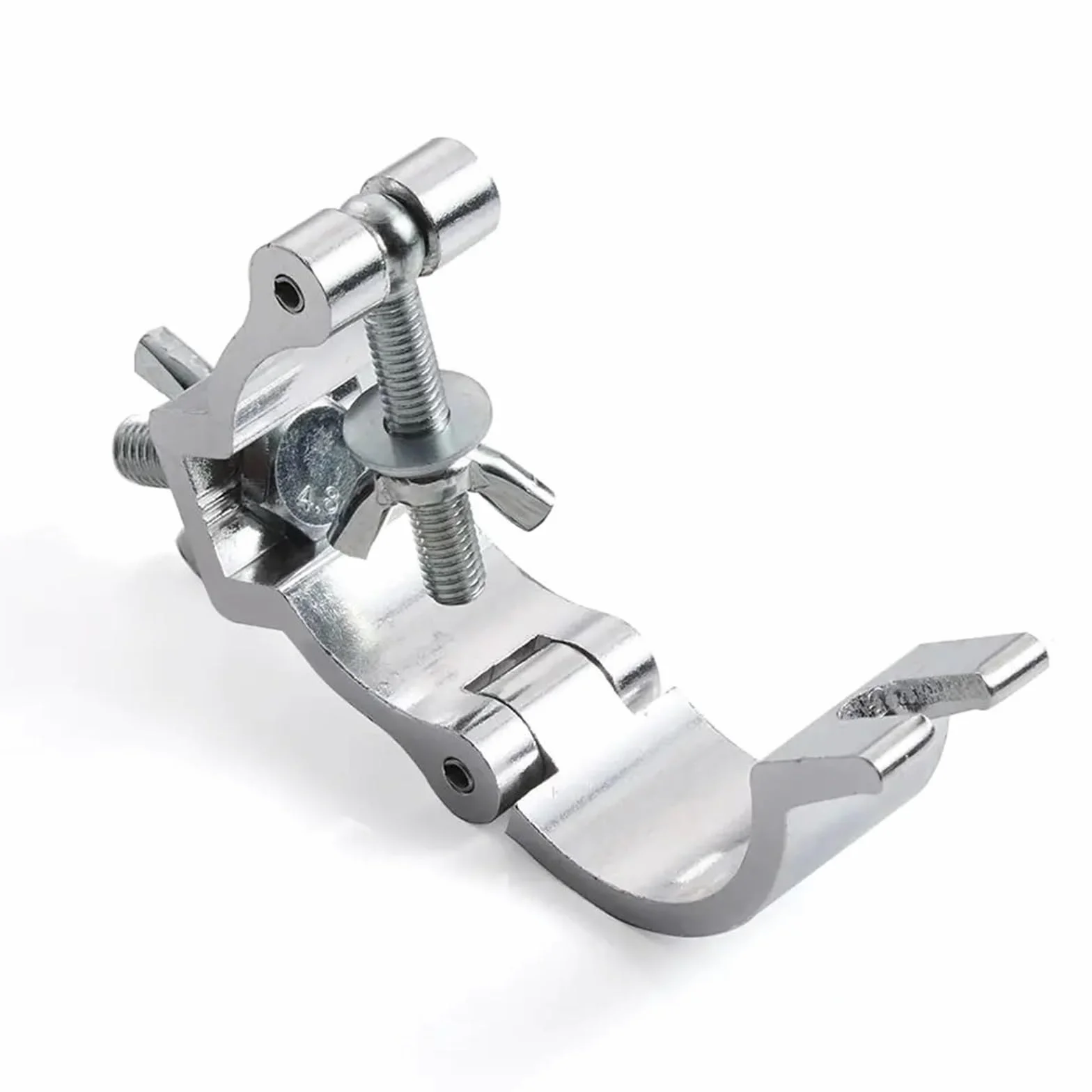 2 szt. Światło sceniczne ze stopu aluminium zacisk kratownicowy zacisk szybkozłączny uchwyt do oświetlenia DJ-skiego-regulowane haczyki do zawieszania lamp 18-52mm(18-21mmx2mm)