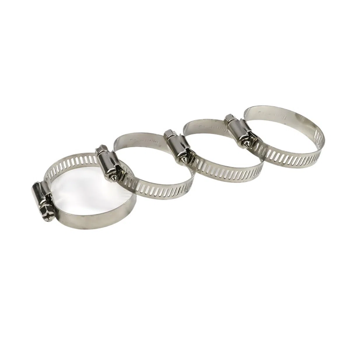 Regulowane obejmy do węża 5/10 sztuk obejmy do węży ze stali nierdzewnej, średnica 8 mm ~ 120 mm, mocne narzędzie do mocowania (40-64 mm x 10 szt.)