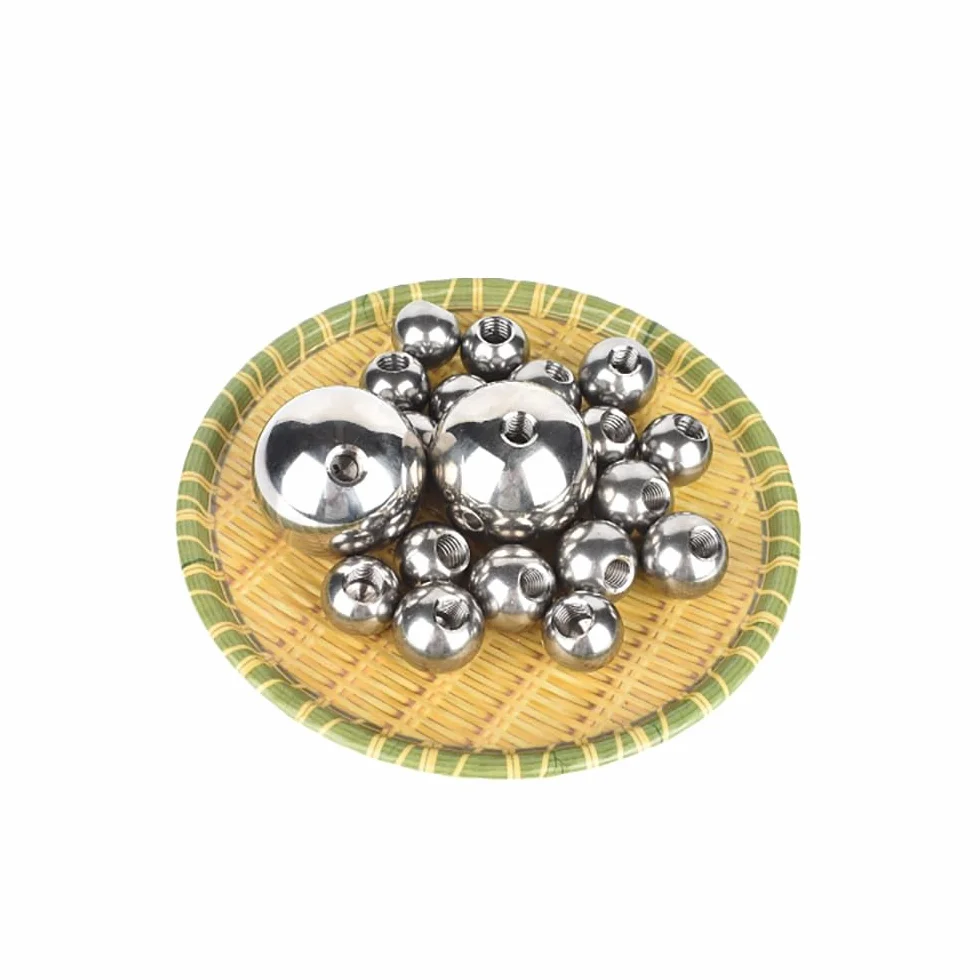 Śruba kulowa z pojedynczą nakrętką, gwint M10 304 Koraliki kulkowe SUS 15-60 mm Gwint żeński z półotworem Kulki z litego metalu(45mmx1pcs)