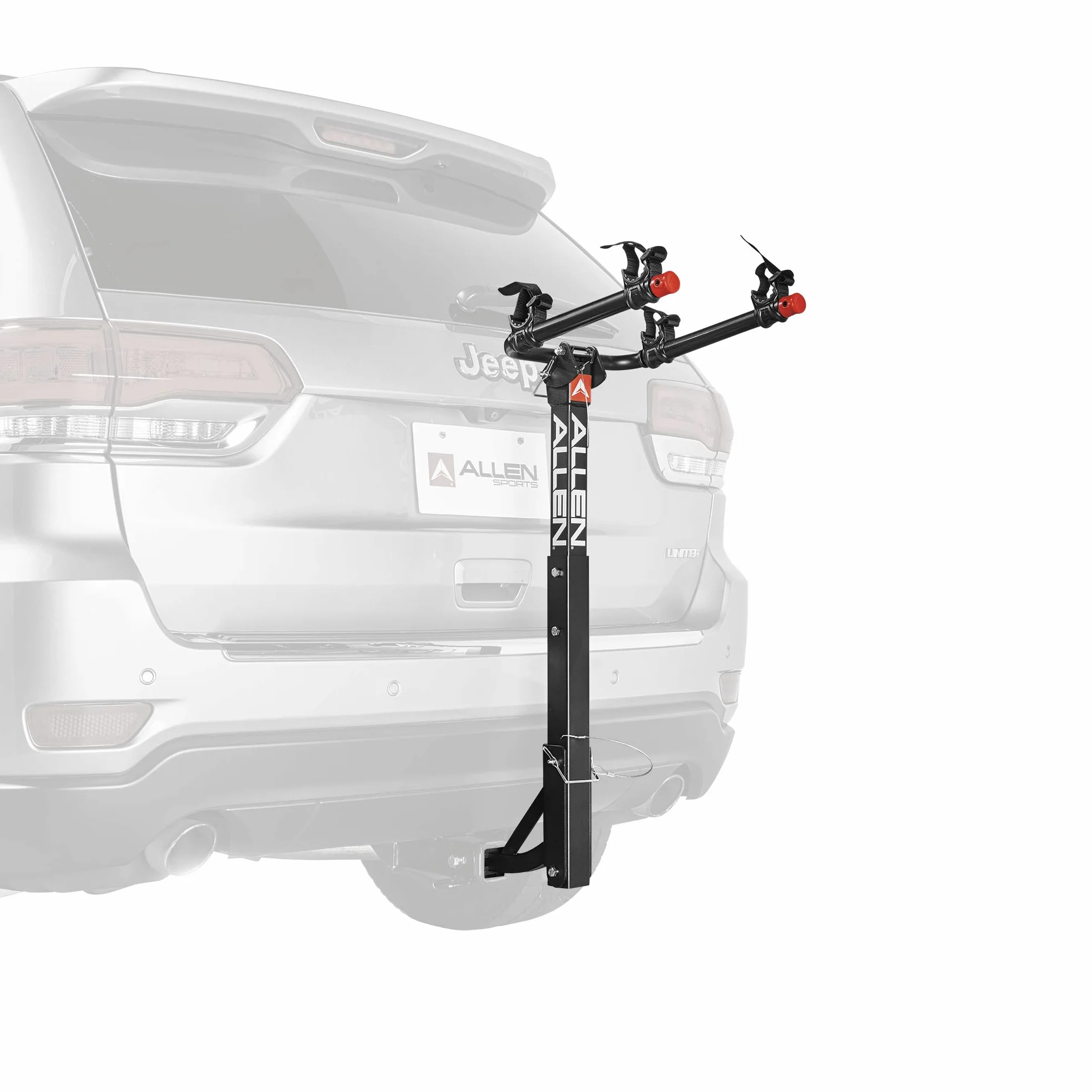 Allen Sports Deluxe 2-Bike Hitch Mount Rack, Silver/Black (522RR)