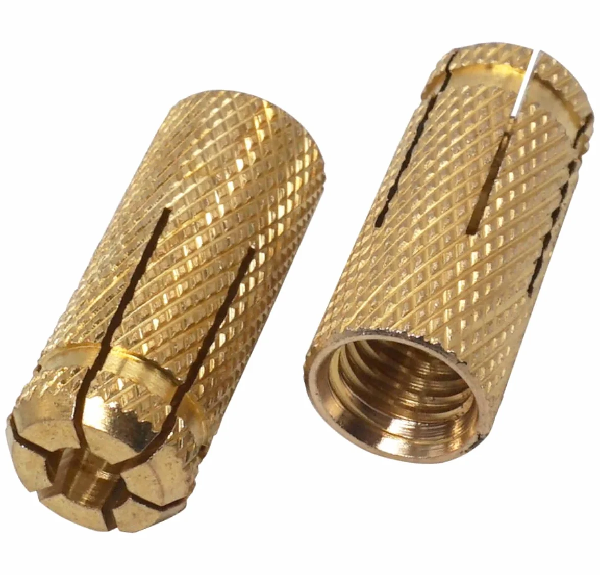 SKIR'CO (6 szt.) Mosiężne kotwy M12 x 38 mm, tuleja śrubowa, kołki rozporowe, kołki rozporowe, kotwa do betonu
