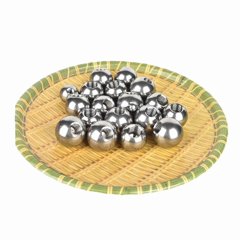 Śruba kulowa z pojedynczą nakrętką, gwint M10 304 Koraliki kulkowe SUS 15-60 mm Gwint żeński z półotworem Kulki z litego metalu(45mmx1pcs)