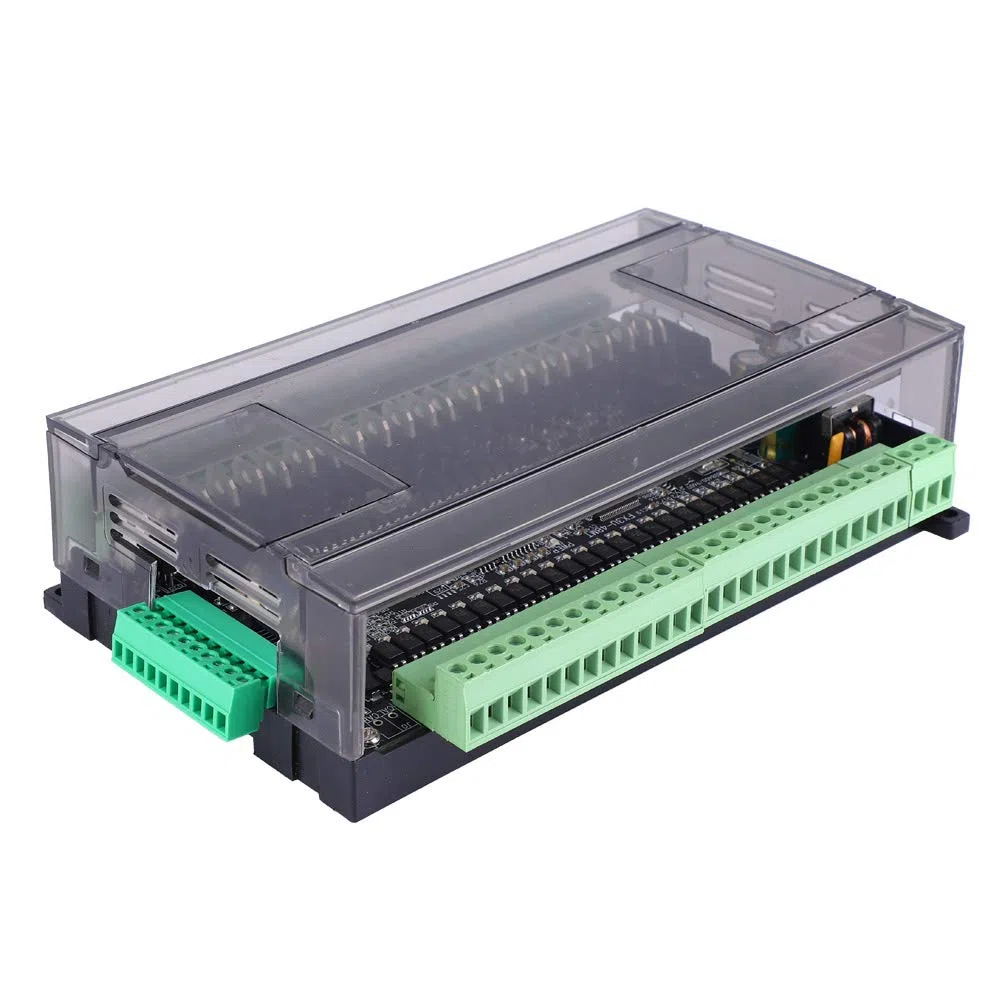 24V DC Przemysłowa Płytka Sterująca, FX3U 48MT 6 Kanałów 12K Tranzystorowy Programowalny Sterownik Logiczny Przemysłowa Płyta Sterownicza do Sterowania Automatyką