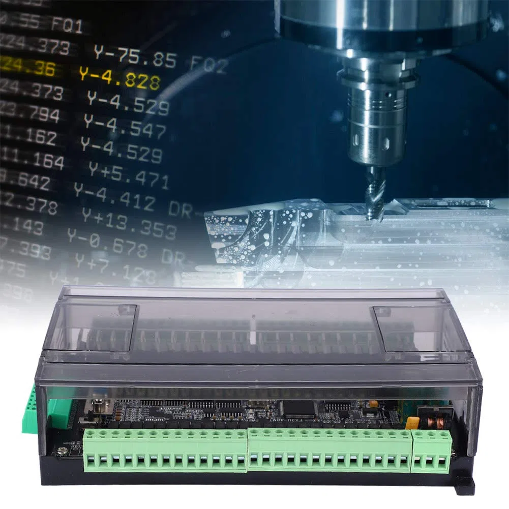 24V DC Przemysłowa Płytka Sterująca, FX3U 48MT 6 Kanałów 12K Tranzystorowy Programowalny Sterownik Logiczny Przemysłowa Płyta Sterownicza do Sterowania Automatyką