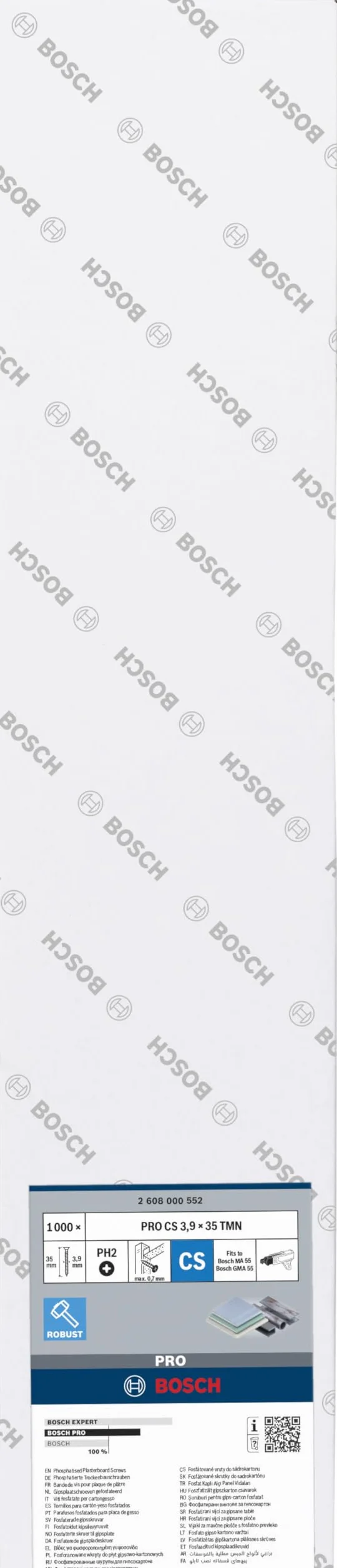 Bosch Professional Wkręt samogwintujący, gwint drobnozwojny 3,9 x 35 S-F; 35 mm