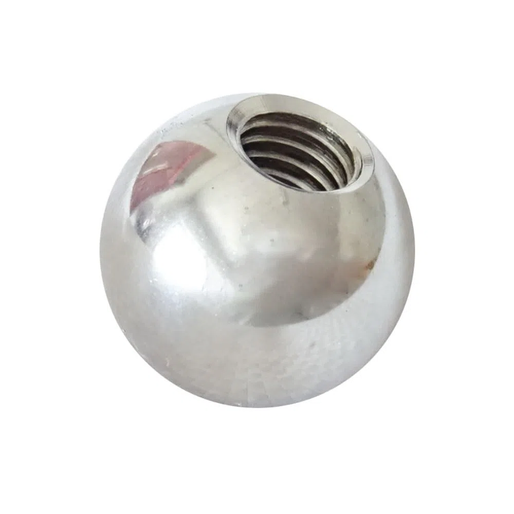 Śruba kulowa z pojedynczą nakrętką, gwint M10 304 Koraliki kulkowe SUS 15-60 mm Gwint żeński z półotworem Kulki z litego metalu(45mmx1pcs)